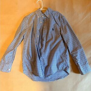 Polo Ralph Lauren Blue and White Checkered Shirt